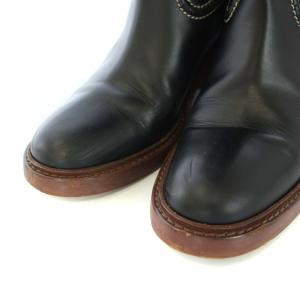 Chloe MALLO BOOTS ステッチド レザー ブーツ 38 ブラック