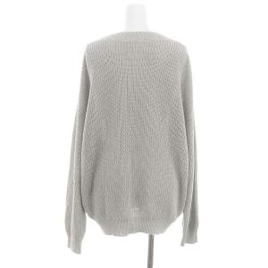 L'Appartement LINEN BOYS KNIT ニット セーター 長袖 リネン ライトグレー