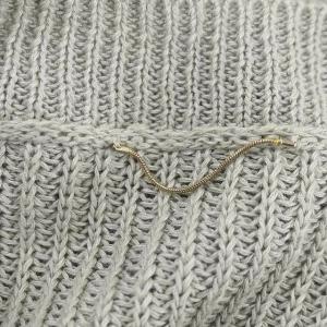 L'Appartement LINEN BOYS KNIT ニット セーター 長袖 リネン ライトグレー