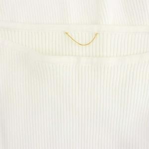 L'Appartement 22SS SLIT RIB KNIT ニット セーター 長袖 九分袖 リブ ボートネック 白 ホワイト