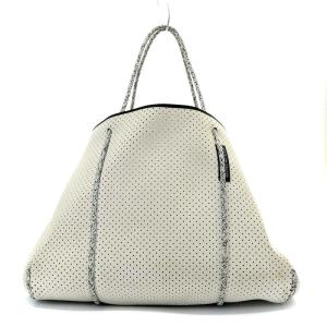 STATE OF ESCAPE トートバッグ ハンドバッグ ネオプレン ポーチ付き 白 ホワイト