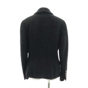 CELINE モヘア ジャケット スカート セットアップ 42 ブラック