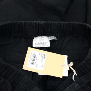 GRAMiCCi ORGANIC COTTON TWILL パンツ コットンツイル テーパード S 黒 ブラック G102-OGT