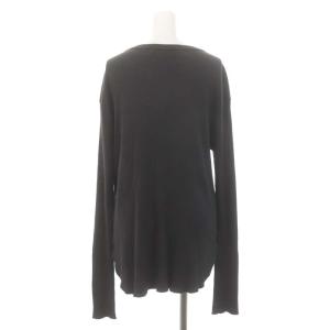 L'Appartement 23AW RIB LONGSLEEVE T SHIRT ニット カットソー 長袖 コットン ウール混 チャコール