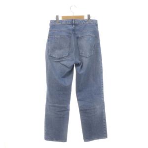 upper hights THE HIM ワイドストレートデニムパンツ ジーンズ ストレート ジッパーフライ ダメージ加工 25 ライトブルー