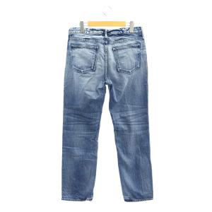 upper hights THE LIPSTICK デニムパンツ ジーンズ テーパード ダメージ加工 コットン 26 青 ブルー