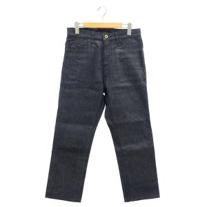 20SS ハイウエストデニムパンツ ジーンズ テーパード コットン 02 M 紺 ネイビー
