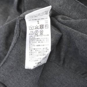 L'Appartement Vネック シルク混 カーディガン ニット 長袖 グレー