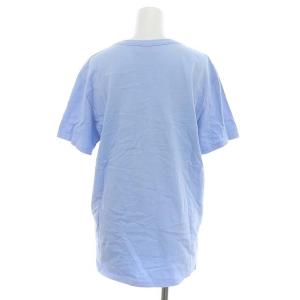 Maison Kitsuné プリント半袖カットソー Tシャツ クルーネック S 青 ブルー