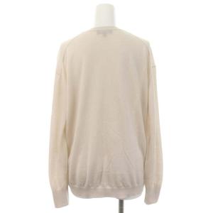Drawer カシミヤシルクプルオーバーニット カットソー 長袖 Vネック 2 ライトベージュ