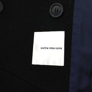 petite robe noire ショートコート ショールカラー アウター ウール 黒 ブラック