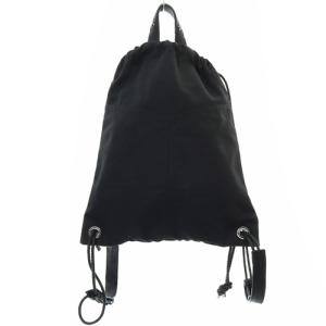 JIMMY CHOO MARLON ナップザック リュックサック 切替 ロゴ ブラック グレー