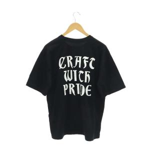 NEIGHBORHOOD 23AW NH TEE SS-10 プリント Tシャツ カットソー 半袖 プルオーバー コットン M 白 ホワイト 黒 ブラック