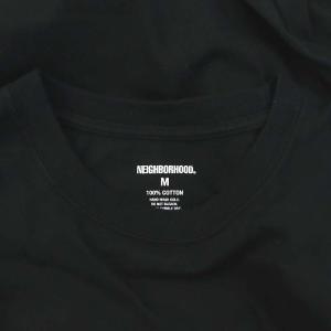 NEIGHBORHOOD 23AW NH TEE SS-10 プリント Tシャツ カットソー 半袖 プルオーバー コットン M 白 ホワイト 黒 ブラック
