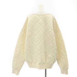 Maison Margiela 1 10 22AW スウェットシャツ キルティング トレーナー L アイボリー S50GU0196