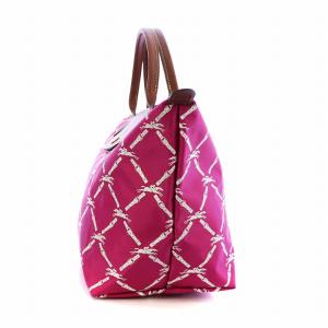 Longchamp ANA限定  LE PLIAGE M ル プリアージュ トートバッグ ロゴ 総柄 コンパクト 折りたたみ可能 ナイロン レザー