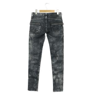 HYSTERIC GLAMOUR 0111AP06 ジップポケット デニムパンツ ジーンズ スキニー ボタンフライ仕様 XS 黒 ブラック