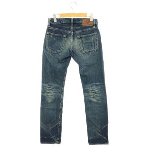 HYSTERIC GLAMOUR HYSTERIC JEANS 0122AP12 スタッズ デニムパンツ ジーンズ スリム ダメージ加工 ボタンフライ XS