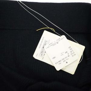 Deuxieme Classe Rib スカート リブニットスカート Iライン ロング F 紺 ネイビー
