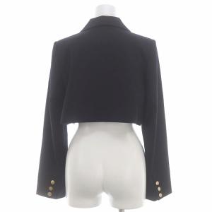SNIDEL 23AW クロップドジャケット テーラード ダブル 0 紺 ネイビー