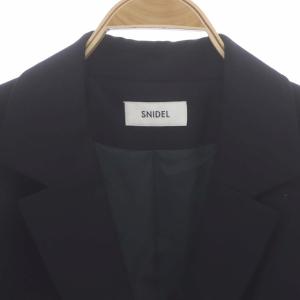 SNIDEL 23AW クロップドジャケット テーラード ダブル 0 紺 ネイビー