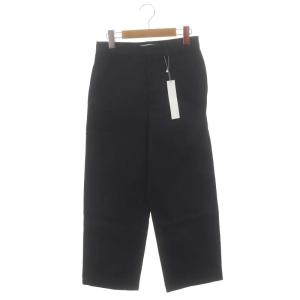 24SS ドライコットンチノ ストレートパンツ ボトムス ジップフライ コットン 34 S 紺 ネイビー