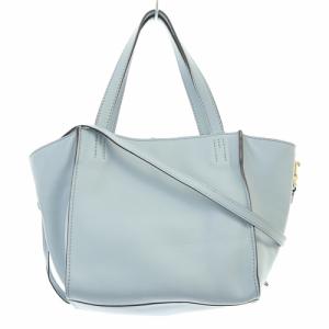 J&M DAVIDSON BELLE MINI ショルダー ハンドバッグ 2way レザー ロゴ ブルー