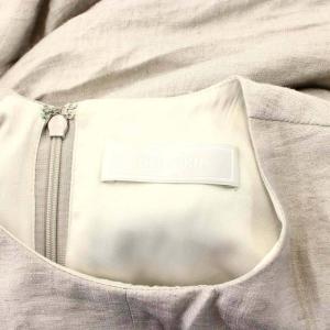 CELFORD リネンライクタイトワンピース ロング丈 ミモレ丈  長袖 36 S グレー