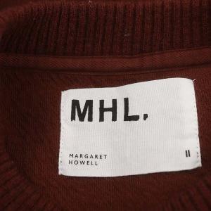 MHL. SOFT SHETLAND WOOL ニット セーター 長袖 ウール 2 茶色 ブラウン