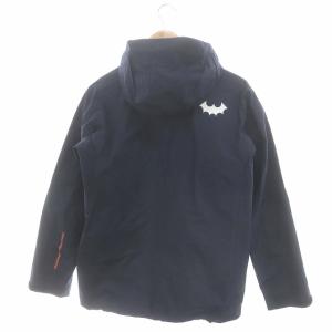 Back Channel PROTECT YOURSELF シェルジャケット ジップアップ ナイロン S 紺 ネイビー