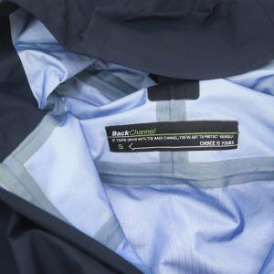 Back Channel PROTECT YOURSELF シェルジャケット ジップアップ ナイロン S 紺 ネイビー