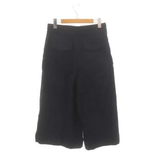 MARGARET HOWELL FOX BROTHERS ウール ガウチョパンツ イージー ジョガー ?T S 紺 ネイビー