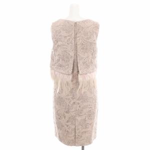 Diagram GRACE CONTINENTAL スパンレースワンピース ノースリーブ ひざ丈 36 S ピンクベージュ