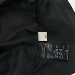 IENA 23SS Back Openキャミサロペット ワイドパンツ 36 黒 ブラック