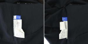 BLUE LABEL CRESTBRIDGE ブラウス 長袖 刺繍 キーネック 36 黒 ブラック