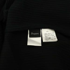 Diagram GRACE CONTINENTAL レイヤードタイトニットワンピース ロング ノースリーブ 36 黒 オフホワイト モカ