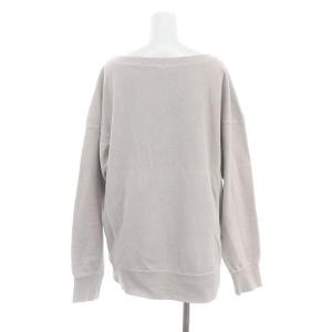 STAMMBAUM DEVISION クルーネックSWEAT スウェット トレーナー 長袖 オーバーサイズ F ベージュ ライトグレー