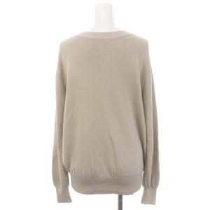 L'Appartement ドゥーズィエムクラス Silk CTN 2Way カーディガン ニット 長袖 シルク混 グレージュ