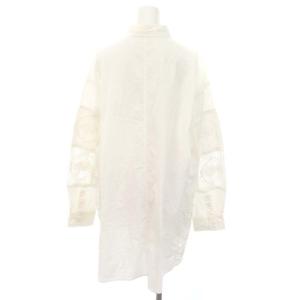 Plage 22SS Craft lace シャツ チュニック丈 長袖 クラフトレース 白 オフホワイト