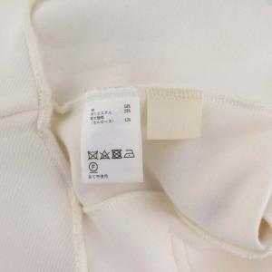 Diagram GRACE CONTINENTAL 23AW ハーフジップパーカー カットソー 長袖 フード プルオーバー 36 オフホワイト 黒 ブラック