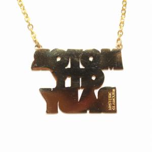 HYSTERIC GLAMOUR ネックレス ペンダント MOTOR CITY BABY チェーン イエローゴールド色