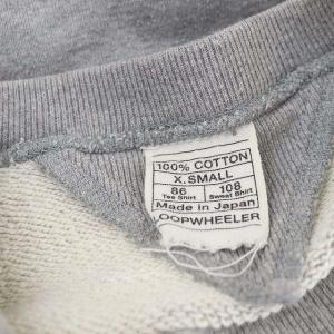 LOOPWHEELER コットンスウェットトップス トレーナー 長袖 プルオーバー S グレー