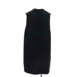 L'Appartement 22SS Cotton Knit Vest コットンニットベスト ロング クルーネック 黒 ブラック