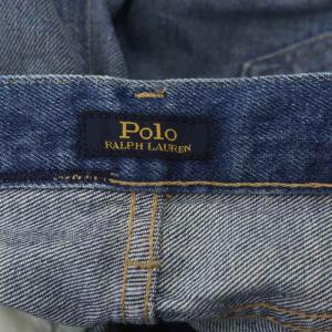 POLO RALPH LAUREN ダメージ加工 デニムパンツ ジーンズ ウォッシュ加工 インディゴ 24 S 青 ブルー
