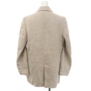 ebure リネン ダブルジャケット ブレザー コットン 36 S ベージュ