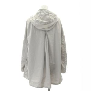 HERNO 2WAY ダウン ハーフコート ダウンジャケット 切替 フード 42 グレー ベージュ PI0639D