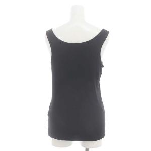 L'Appartement 23SS Soft Stretch Rib Tank Top タンクトップ カットソー ノースリーブ 黒 ブラック