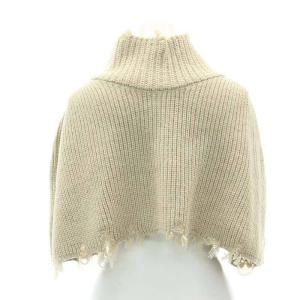 Ameri VINTAGE 22AW 2WAY LAYERED KNIT BOLERO ニット ボレロ ケープ F ベージュ