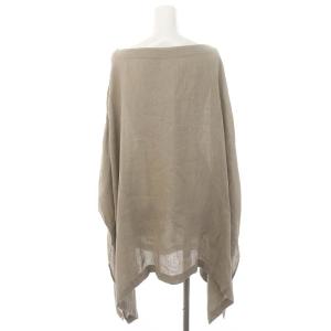 Plage オーバープルオーバー カットソー 五分袖 リネン ベージュ