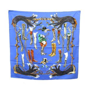 カレ90  A Propos de Bottes ブーツについて スカーフ シルク 絹 マルチカラー SH